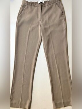 Abercrombie & Fitch Taupe Straight Leg Trouser Pants Size 6 Long Career Office